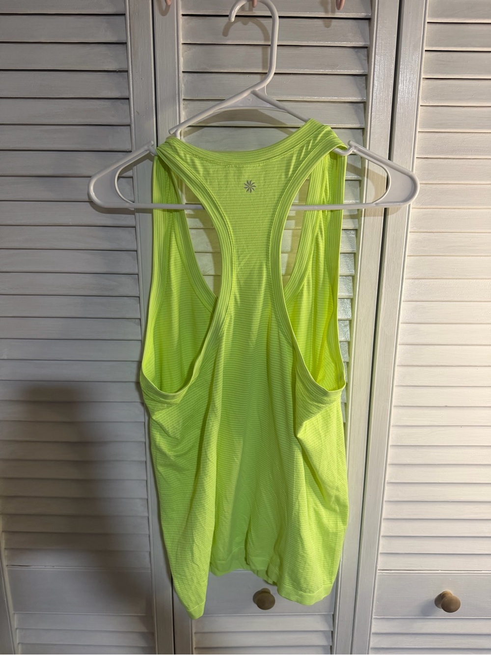 Athleta Neon Lime Racerback Performance Tank - Picture 2 of 2